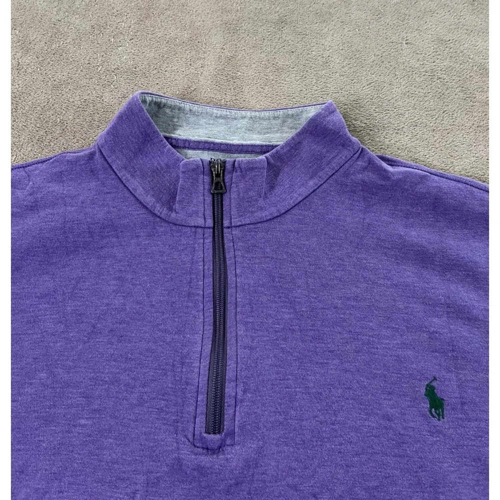 Polo Ralph Lauren Pullover 1/4 Zip Men's 3XB Big Purple Heather Quarter Zip EUC